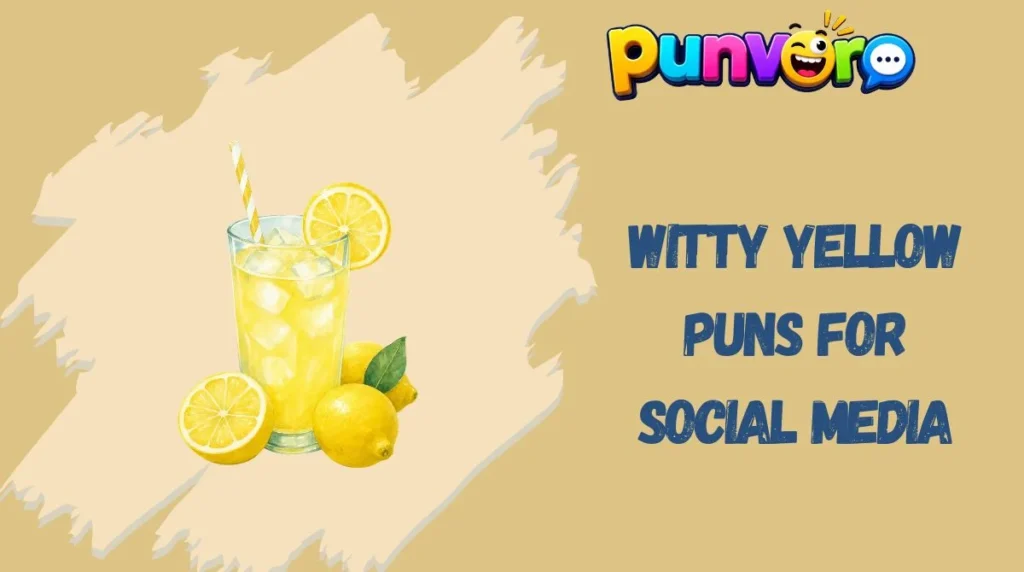 Witty Yellow Puns for Social Media