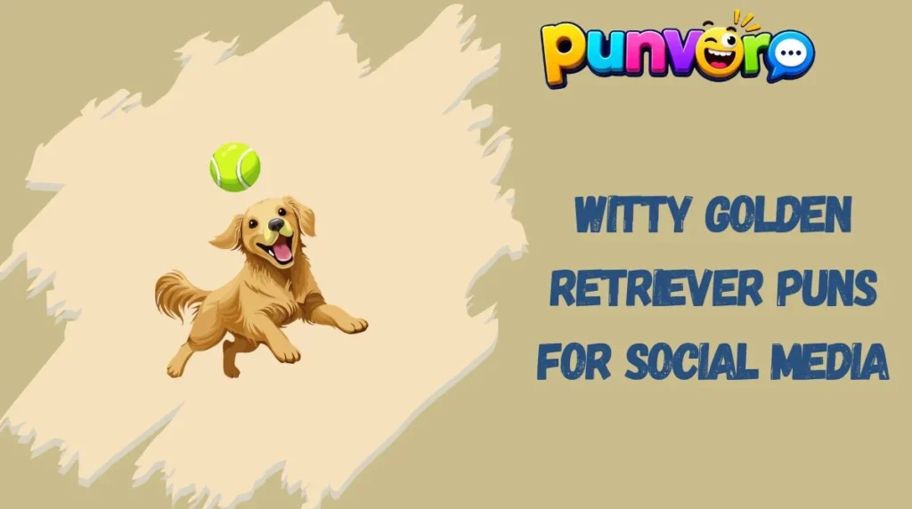 Witty Golden Retriever Puns for Social Media